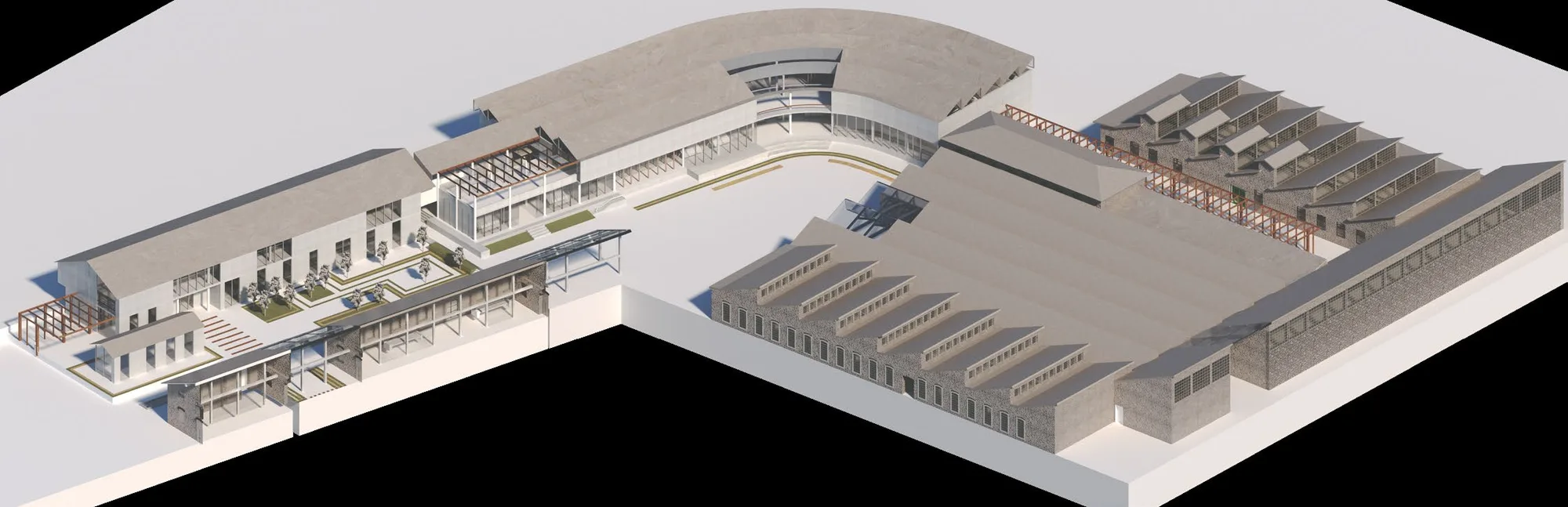 3D section — Interactive Museum and Research Complex